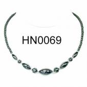 Hematite Beads Stone Chain Choker Fashion Women Necklace